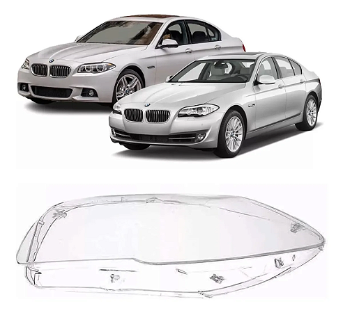 Lente Farol Esquerdo Bmw 528i 535i 550i 2010 2011 2012 2013 2014 2015 2016