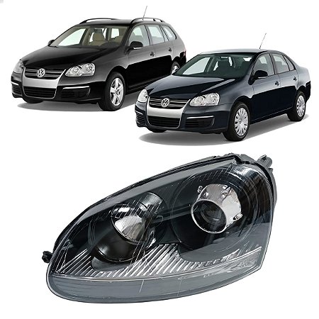 Farol Foco Duplo C Projetor Jetta Variant 2007 2008 2009 2010 Esquerdo Motorista 1K6941039A