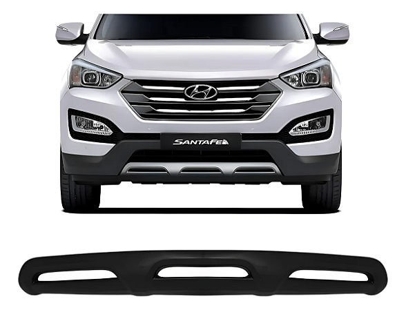 Spoiler Inferior Aplique Parachoque Santa Fé 2014 2015 2016 Para Pintura 865652w000