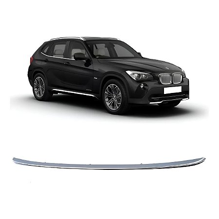 Friso Da Grade Inferior Parachoque Bmw X1 3.0 2010 2011 Prateado 51112990641