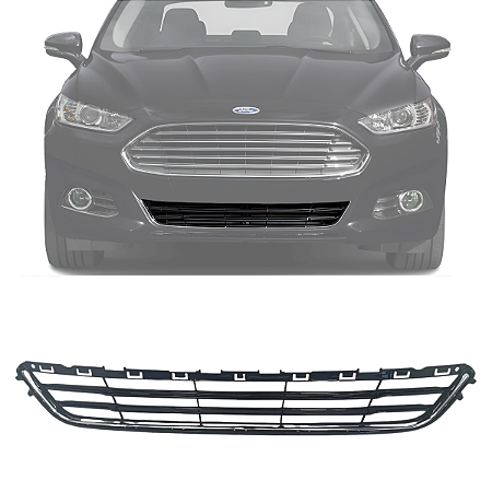 Grade Inferior Parachoque Fusion 2013 2014 2015 2016 Com Friso Cromado