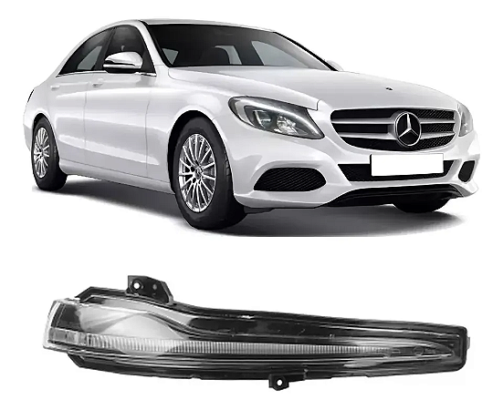 Pisca Seta Preto Fume Retrovisor Mercedes C180 C200 C250 2015 2016 2017 2018 2019 2020 A0999060243