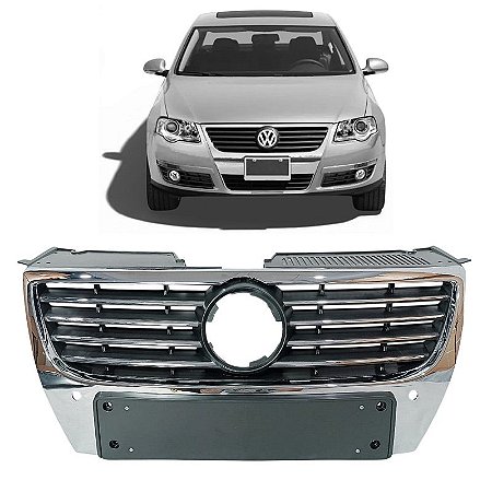 Grade Superior Cromada Com Furo Passat 2005 2006 2007 2008 2009 2010 3C0853651