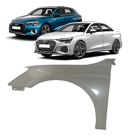 Paralama Dianteiro Aço Audi A3 2021 2022 2023 2024 Motorista