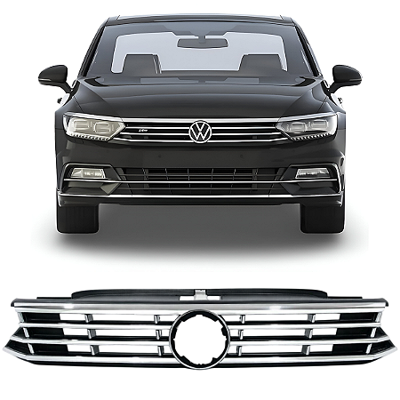 Grade Dianteira Cromada Passat R-line 2016 2017 2018 2019 3G0853651L