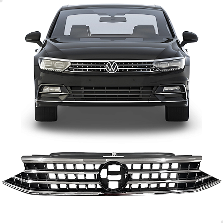 Grade Dianteira Friso Cromado Passat R-line 2016 2017 2018 2019 3G0853651L