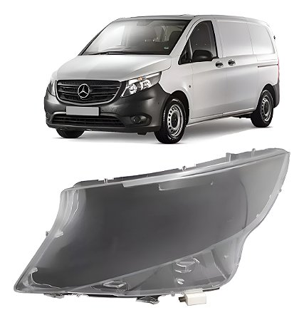 Lente Do Farol Esquerdo Mercedes Vito 2015 2016 2017 A4478200261