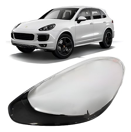 Lente De Farol Esquerdo Porsche Cayenne 2015 2016 2017 2018
