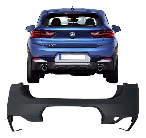 Parachoque Traseiro Furo Sensor Bmw F39 X2 M Sport 2018 2019 2020