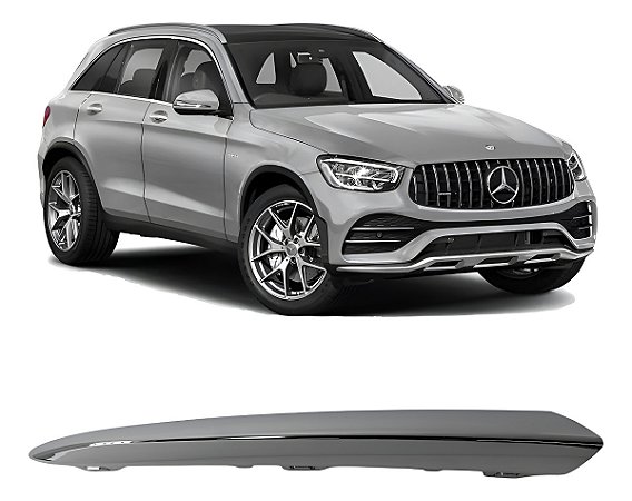 Spoiler Cromado Dianteiro Direito Mercedes Glc300 2019 2020 2021 2022 2023