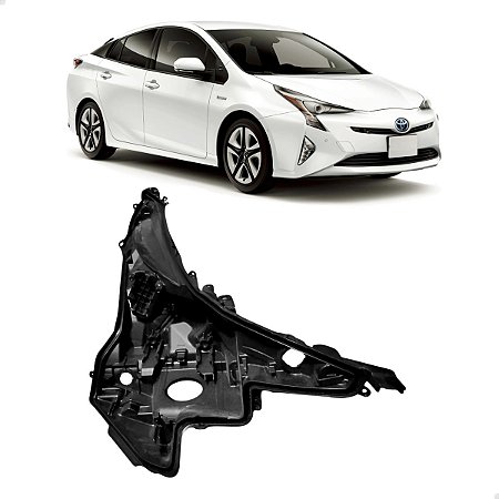 Carcaça Farol Dianteiro Toyota Prius 2016 2017 2018 Direito Passageiro 8114547690