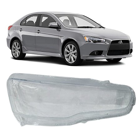 Lente Farol Passageiro Mitsubishi Lancer Hl Hle Gt 2011 2012 2013 2014 2015 2016 2017 2018 2019