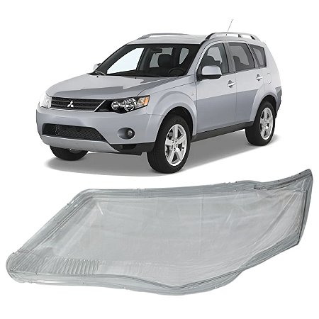 Lente Do Farol Motorista Mitsubishi Outlander 2007 2008 2009 8301B327