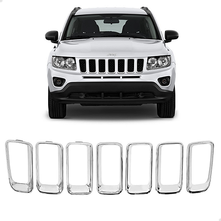 Grade Moldura Friso Cromado Jeep Compass 2011 2012 2013 2014 2015 68109865AA