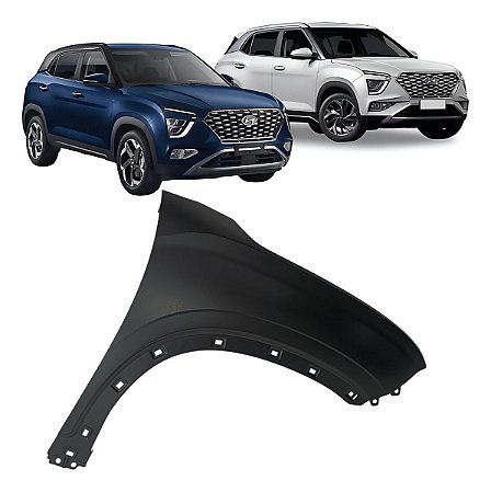 Paralama Dianteiro Creta 2022 2023 2024 2025 Lado Direito