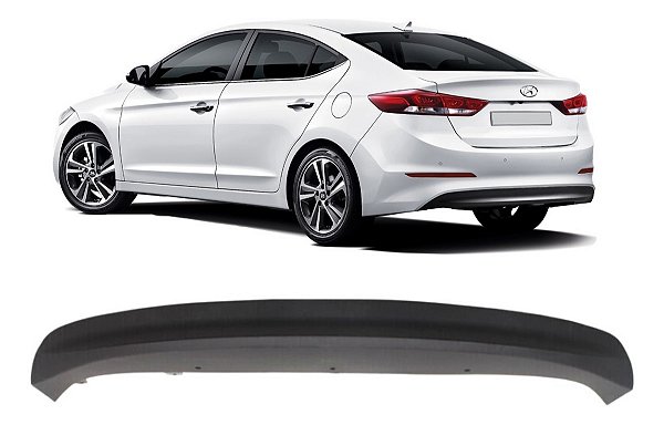 Aplique Spoiler Parachoque Traseiro Elantra 2017 2018