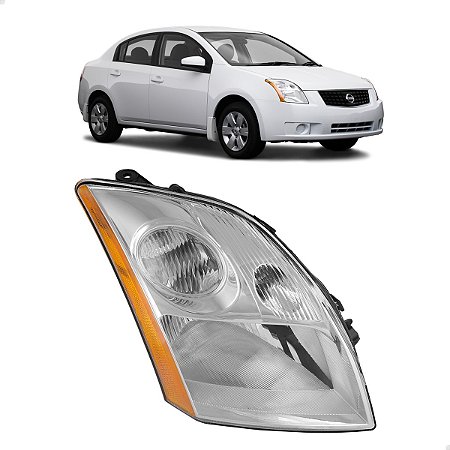 Farol Dianteiro Nissan Sentra 2007 2008 2009 Direito Passageiro Novo 26010ET000
