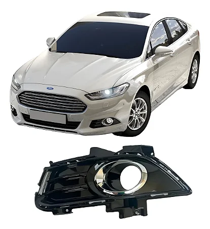 Tela Farol Milha Esquerdo Fusion 2013 2014 2016 Black Piano DS7319953