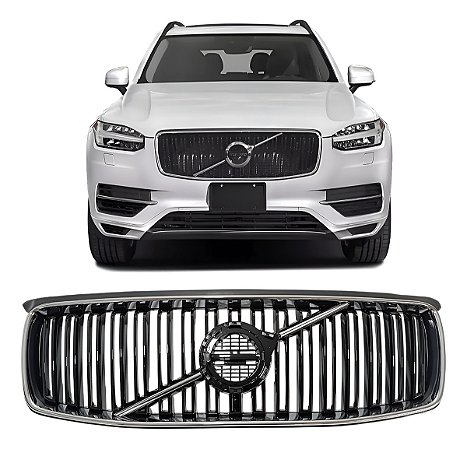 Grade Dianteira Black Piano Volvo Xc90 D5 T6 T8 2016 18 2019