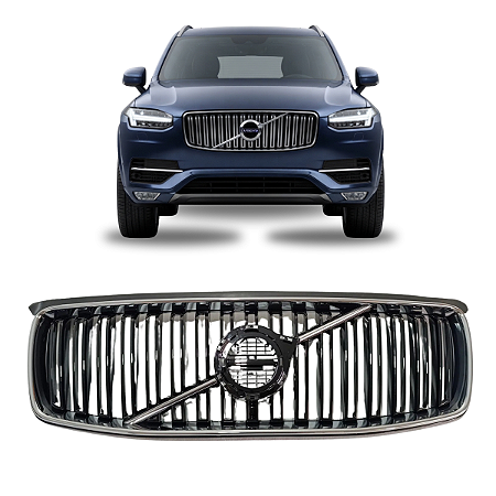 Grade Dianteira Black Piano Volvo Xc90 D5 T6 T8 2016 18 2019