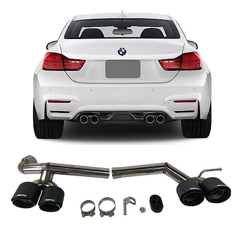 Escapamento Ponteira Carbono Bmw M4 M3 420i 428i 2015 2016 2017