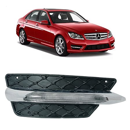 Kit Grade Farol Milha Mercedes C180 C250 2012 2013 2014 Direito