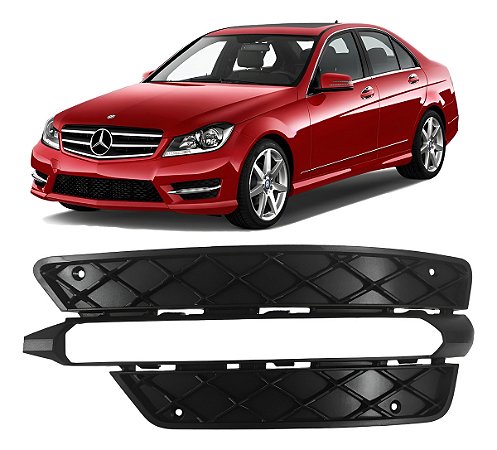 Grade Moldura Farol Milha Esquerdo Mercedes C180 2012 2013 2014