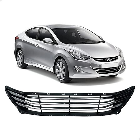 Grade Central Inferior Friso Cromado Elantra 2011 2012 2013 2014