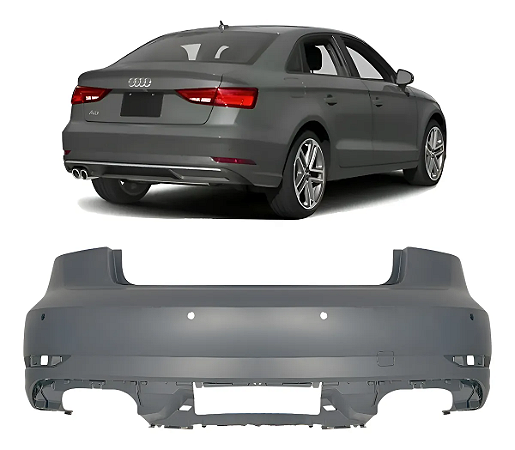 Parachoque Traseiro Audi A3 Sedan 2017 2018 2019 2020 2021 Novo