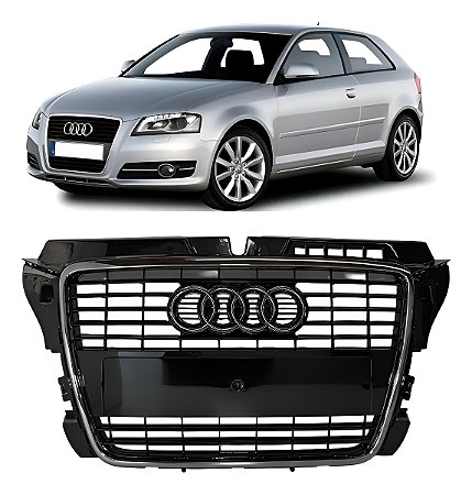Grade Dianteira Friso Cromado Audi A3 2010 2011 2012 2013 Novo