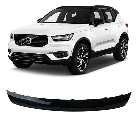 Spoiler Aplique Inferior Frontal Preto Volvo Xc40 2019 2020 2021 2022 31407946
