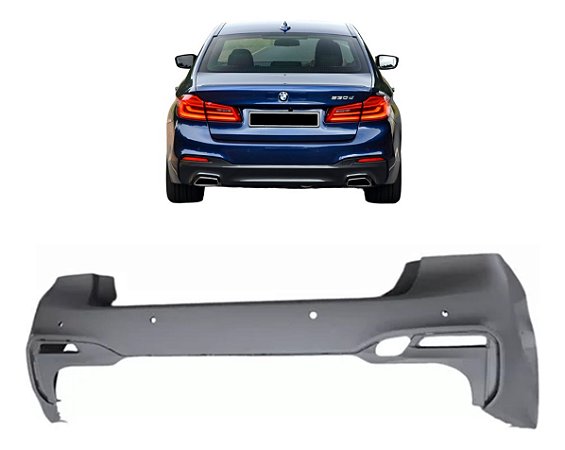 Parachoque Traseiro Bmw 530e 530i 540i 2017 2018 2019 M SPORT