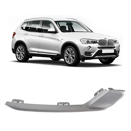 Friso Grade Farol Milha Bmw X3 F25 2015 2016 2017 Direito Passageiro 51117413922