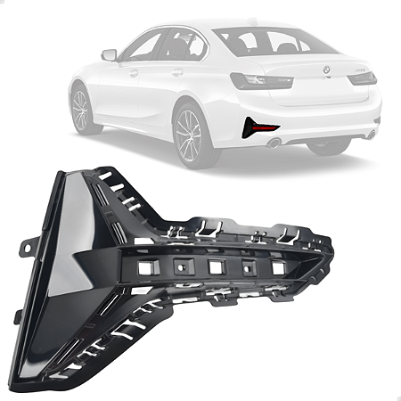 Grade Moldura Traseira Bmw Serie 3 320i 330i 2019 2020 2021 2022 Esquerdo Motorista 51127463621