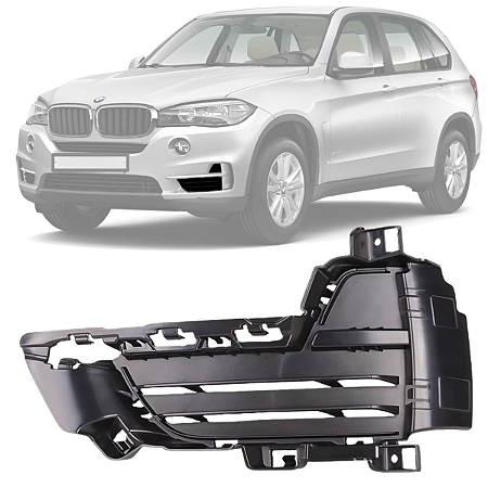 Grade Moldura Farol Milha BMW X5 F15 2014 2015 2016 2017 2018 Esquerdo Motorista 51117307993
