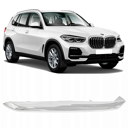 Friso Cromado Grade Farol Milha Bmw X5 2018 2019 2020 Direito Passageiro 51117449682