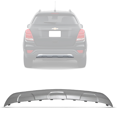 Aplique Moldura Parachoque Traseiro Tracker 2017 2018 2019 42546393