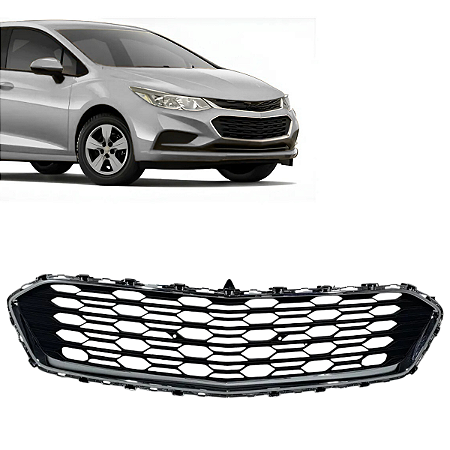 Grade Dianteira Inferior Friso Cromado Cruze 2017 2018 2019 23504350