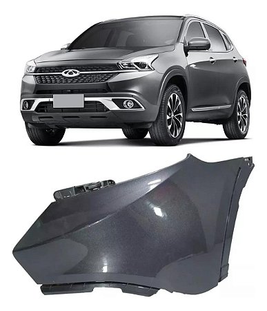 Polaina Parachoque Dianteiro Tiggo 7 2019 2021 2022 Esquerda