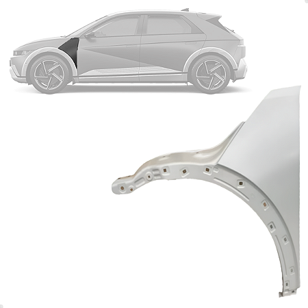 Paralama Dianteiro Aço Ioniq 5 2024 2025 Lado Esquerdo Motorista 66311G1000