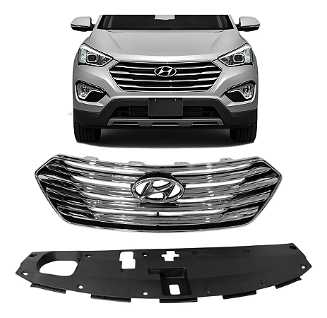 Grade Dianteiro Parachoque Grand Santa Fe 2013 2014 2015 2016 86350B8000