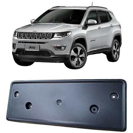 Suporte Placa Parachoque Dianteiro Dianteiro Jeep Compass 2017 2018 2019 2020 2021 Novo