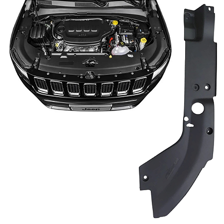 Moldura Cobertura Radiador Compassa 2017 2018 2019 2020 Esquerdo Motorista 53326172