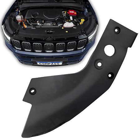 Moldura Painel Lateral Capo Jeep Compass 2021 2022 2023 2024 2025 Esquerdo Motorista 53485743