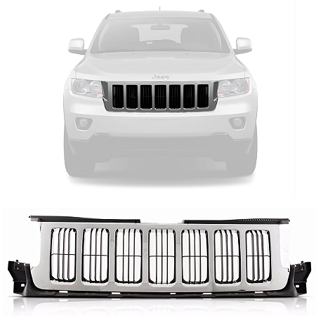 Grade Dianteira Friso Cromado Jeep Grand Cherokee 2011 2012 2013 55079377