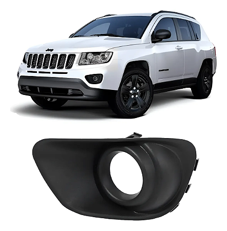 Moldura Farol Milha Jeep Compass 2011 2012 2013 2014 2015 Esquerdo Motorista 68109871AA