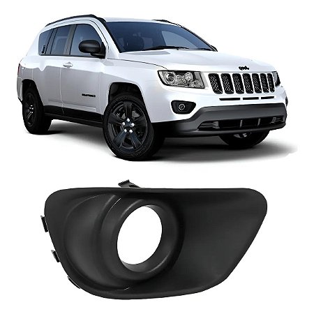 Moldura Farol Milha Jeep Compass 2011 2012 2013 2014 2015 Direito Passageiro 68109870AA