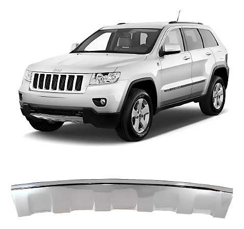Spoiler Parachoque Dianteiro Cromada Grand Cherokee 2011 2012 2013 2014 68078287AA