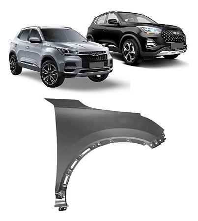 Paralama Dianteiro Chery Tiggo 5x Pro 2019 2020 2021 2022 2023 2024 Lado Direito Passageiro J688403102DY