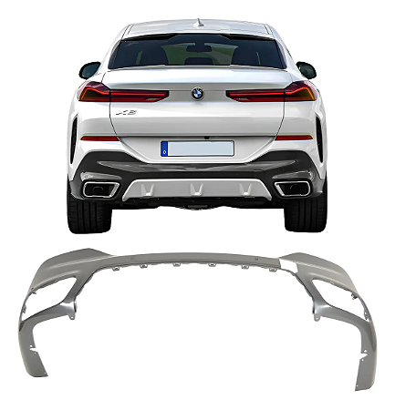 Spoiler Parachoque Traseiro Bmw G06 X6 M Sport 2020 2021 2022 2023 51128080948